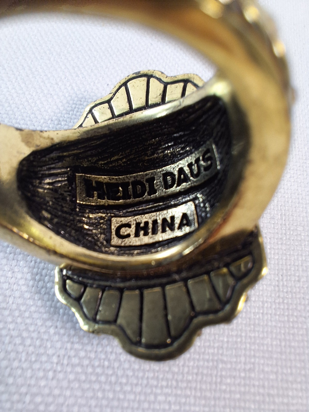 Heidi Daus Bronze Crystal Statement Cocktail Ring… - image 5