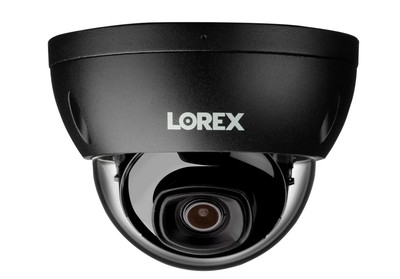 Lorex 4K IP Wired Vandal Proof Security Camera Listen In Audio E851ADB Black
