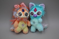 Magic Mixies Magical Misting Orange Blue Plush Pet Lot Of 2 READ Plush Dragon 6"