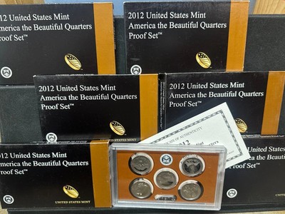 2012 S ATB PROOF QUARTERS AMERICA THE BEAUTIFUL S COINS w/ BOX COA OGP