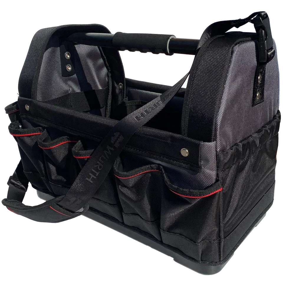 Würth Werkzeugtasche offen mit Kunststoffboden und Schultergurt 360x440x250 mm - Bild 2 von 4