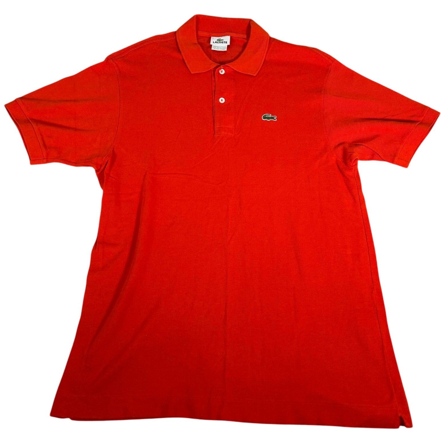 Lacoste Mens Classic Fit Polo Shirt Red Short Sleeve Casual Sport XL