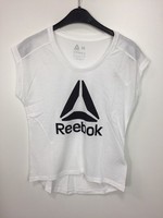 Reebok Ce1175 Damen T-Shirt Kurzarmshirt Sportshirt Fitness, Weiß, XS