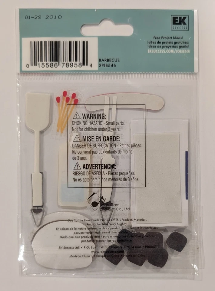 RARO Jolee's Barbacoa Barbacoa Cocina Carbón Parrilla Alimentos Álbumes de Recortes Pegatinas Foto 2 de 2