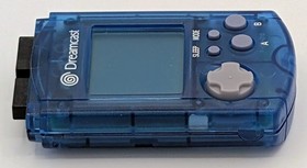 Authentic Sega Dreamcast VMU Translucent Blue OEM Tested Working HTF