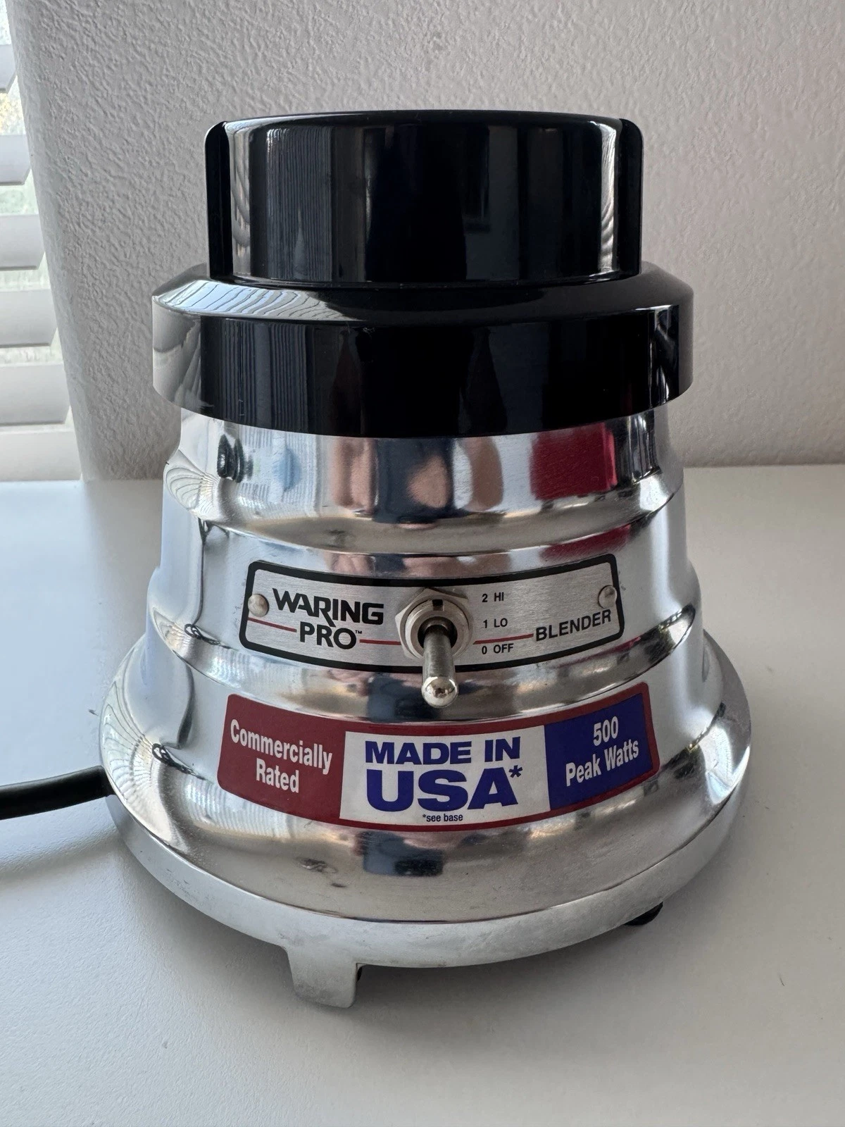 Waring Pro WB810SA Blender Motor Base Only – 2-Speed – 500W – Made in USA