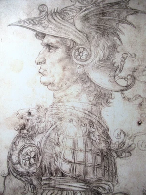 L. DA VINCI: Schöne Lithographie limitiert auf 300 Exemplare, signiert 50x65cm - Bild 1 von 4
