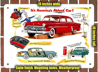 Metal Sign - 1952 Fords - 10x14 inches