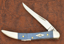 CASE XX USA BLUE CURLY MAPLE TEXAS TOOTHPICK KNIFE 710096 SS 2014 NICE 36802 
