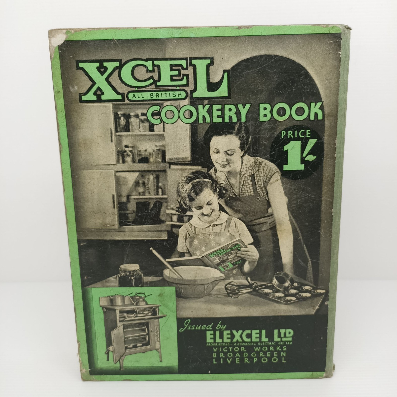 Xcel Cookery Book Elexcel Ltd Softcover Vintage c40/50 Illustrated Foxing & Wear image 2