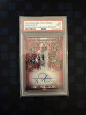 Noah Fifita 2024 Bowman Best University Elements of the Game Red Auto /10 PSA 9