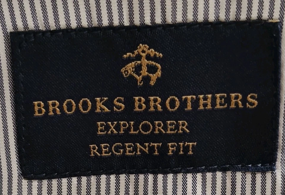 Traje Brooks Bros Explorer Regent Fit para hombre 42L 34 gris carbón mezcla de lana liso Foto 2 de 4