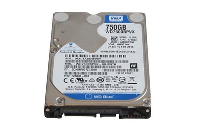 WD Western Digital WD7500BPVX /  750 GB /  2,5''  /  SATA Festplatte HDD