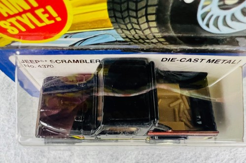 🇺🇸Hot Wheels Blackwall Real Riders JEEP SCRAMBLER Black 4370 H29 UNPUNCHED🇺🇸 - Picture 4 of 8