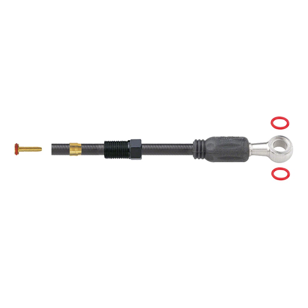 Jagwire Sport Mineral Oil Hydraulic Brake Hose Kit | 2000mm Black for Tektro