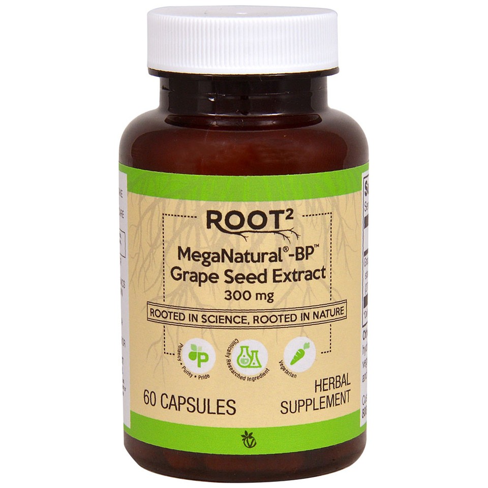 MegaNatural®-BP™ Grape Seed Extract, 300 mg, 60 Capsules