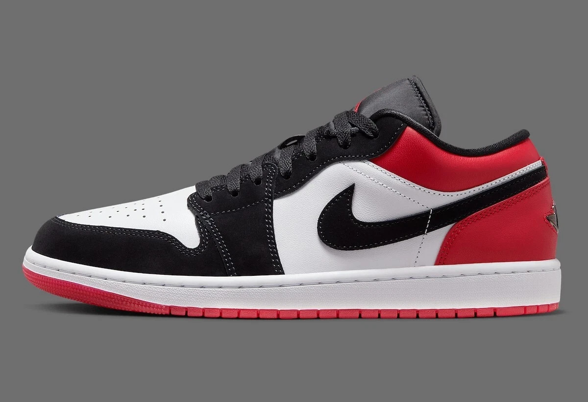 Nike Air Jordan 1 Low SE Shoes White Black Varsity Red Nike Air Jordan 1 Low SE Shoes White Black Varsity Red