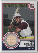 2005 Topps Pristine Legends / Frank Robinson HOF GAME-USED BAT RELIC VP-FR