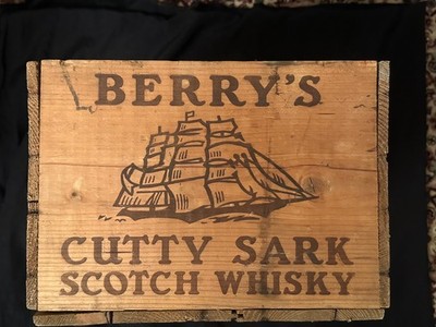 Berry  Bro s & Rudd Ltd Whisky Wood Crate Cutty Sark scotch whiskey