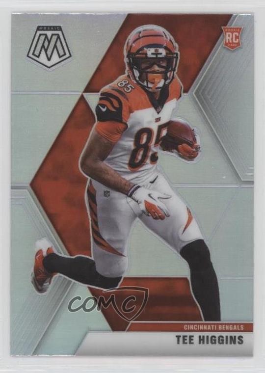 2020 Panini Mosaic Rookies Silver Prizm Tee Higgins #213 Rookie RC