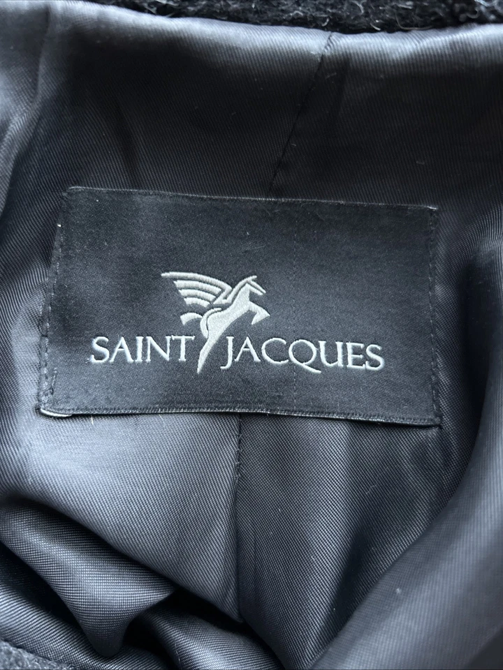 Saint Jacques Alpaca and Wool Designer Coat Jacket Size 16 - Image 2 of 4