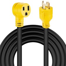 10 FT NEMA L14-30P to 6-50R Welder Adapter Plug Extension Cord, 4 Prong 30 Am...