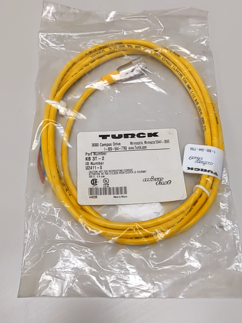 TURCK KB3T2 Single Ended Cordset-New In Box img