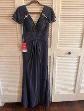 NWT JJ's House Wedding or Evening Dress with Embellished Shoulders, Size 6