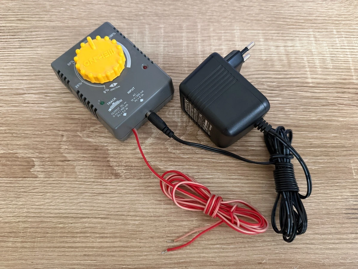 Mehano F370 Controlador De Marcha Analógico H0 Con Fuente De Alimentación