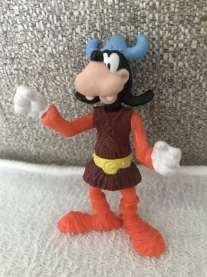 Vintage Epcot Center Disney Goofy Viking Figure Size 4  Swivel Body