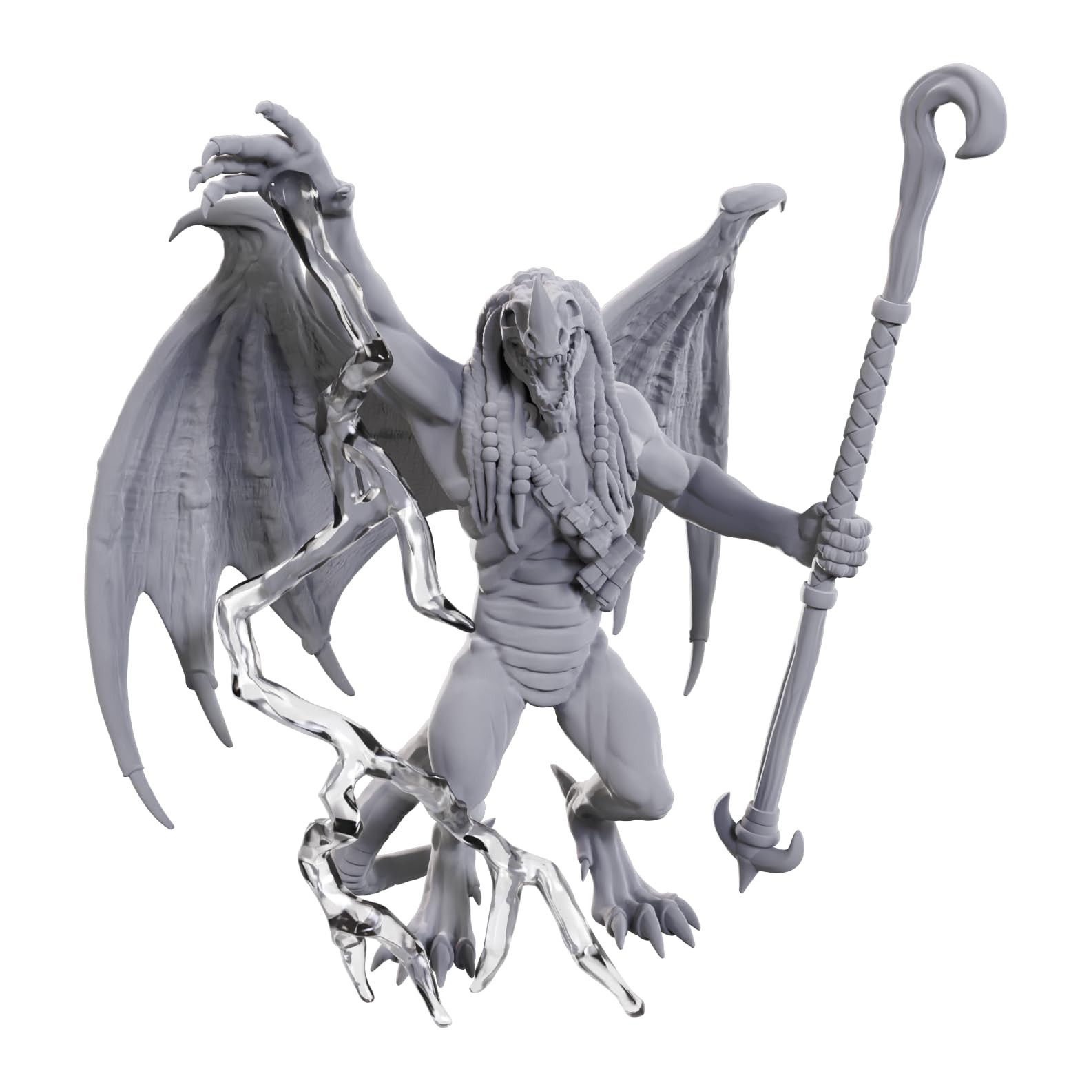 WizKids Dungeons - Dragons Nolzur's Marvelous Miniatures: Blue Abishai   Unpaint