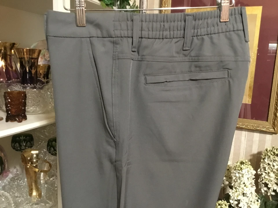 Мужские красивые серые брюки для гольфа Andrew Marc New York классный комфорт легкий уход 36x32 - Изображение 4 из 4