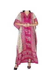 Long Kaftan Kimono Maxi Night Dress Plus Size Boho Beach Gown Tops Women Caftan
