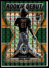 2022 Panini Mosaic #RD-5 Oneil Cruz Rookie Debut Green Mosaic