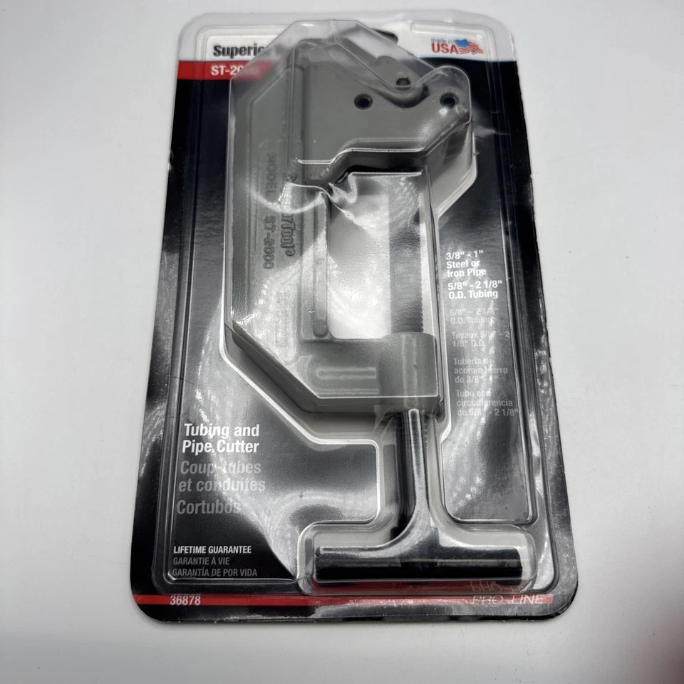 Lot of 3 SuperiorTool Tubing Pipe Cutter 3/8" - 2 1/8" O.D. 1" Steel Or Iron NEW - Image 2 of 4