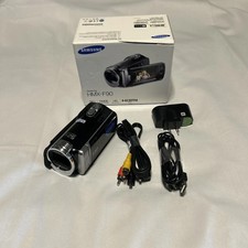 Samsung HMX-F90 HD Camcorder Black 52x Optical Zoom LCD Screen SD USB