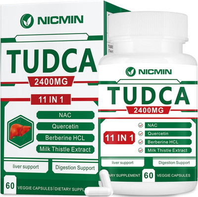 TUDCA Supplements 2400MG, Bile Salts Complex for Liver Detox & Gallbladder Clean