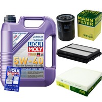 Mann Inspektionspaket 5L Liqui Moly 5W-40 FüR Honda CR-V III 2.4I-Vtec 4WD 2.4