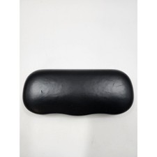 Black Hard Shell Clamshell Eyeglass Case Tan Sueded Interior Lining