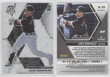 2021 Panini Mosaic White Sparkle Prizm Luis Gonzalez #229 Rookie RC