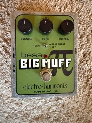Electro-Harmonix Bass Big Muff Pi Distortion Guitar Effect Pedal