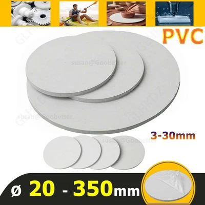 PVC Circles Discs Round plastic disc Sheet Plate Ø 20-350mm, Thickness 3-30mm - Image 1 of 4