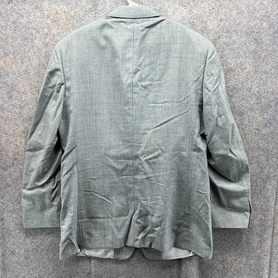 Blazer Givenchy Para Hombres 43R Gris Abrigo Deportivo Chaqueta Lana Worsted Monsieur Rayas Foto 2 de 4