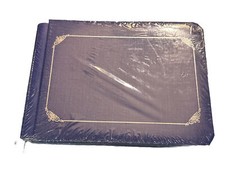 Creative Memories Blue 8x6 Mini SCRAPBOOK Blue With Silver