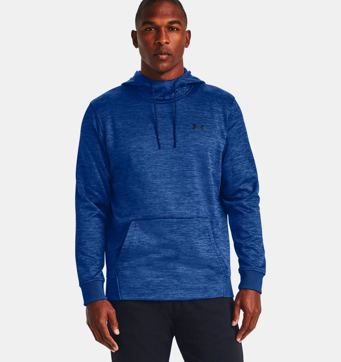 Under Armour Mens Armour Fleece Twist Hoodie 1360700-400 Blue/Black Size  XXL NWT