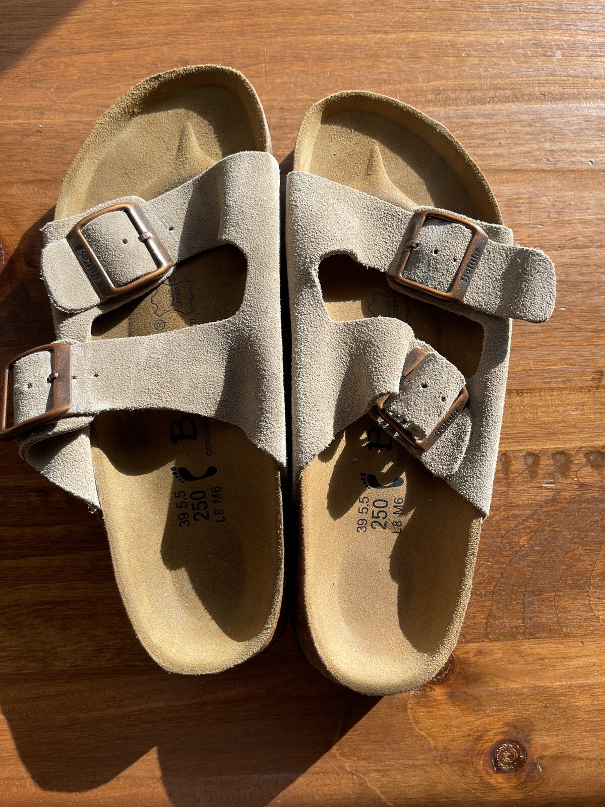 BIRKENSTOCK Light Brown 2 Strap BETULA Sandals Women's Size 8 M 6 EU 39  Shoes | eBay