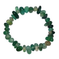 Achat GrüN (Coloriert) Armband SchöNes Trommelstein Edelsteinarmband