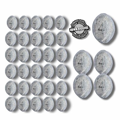 4oz Egg Sinkers: up to 35pk /Hand Crafted by Down Riggers Tackle Supplies
