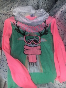 hooded christmas sweater