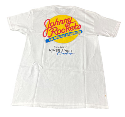 Johnny Rockets The Original Hamburger Coming Soon Casino T Shirt Size Medium SEE
